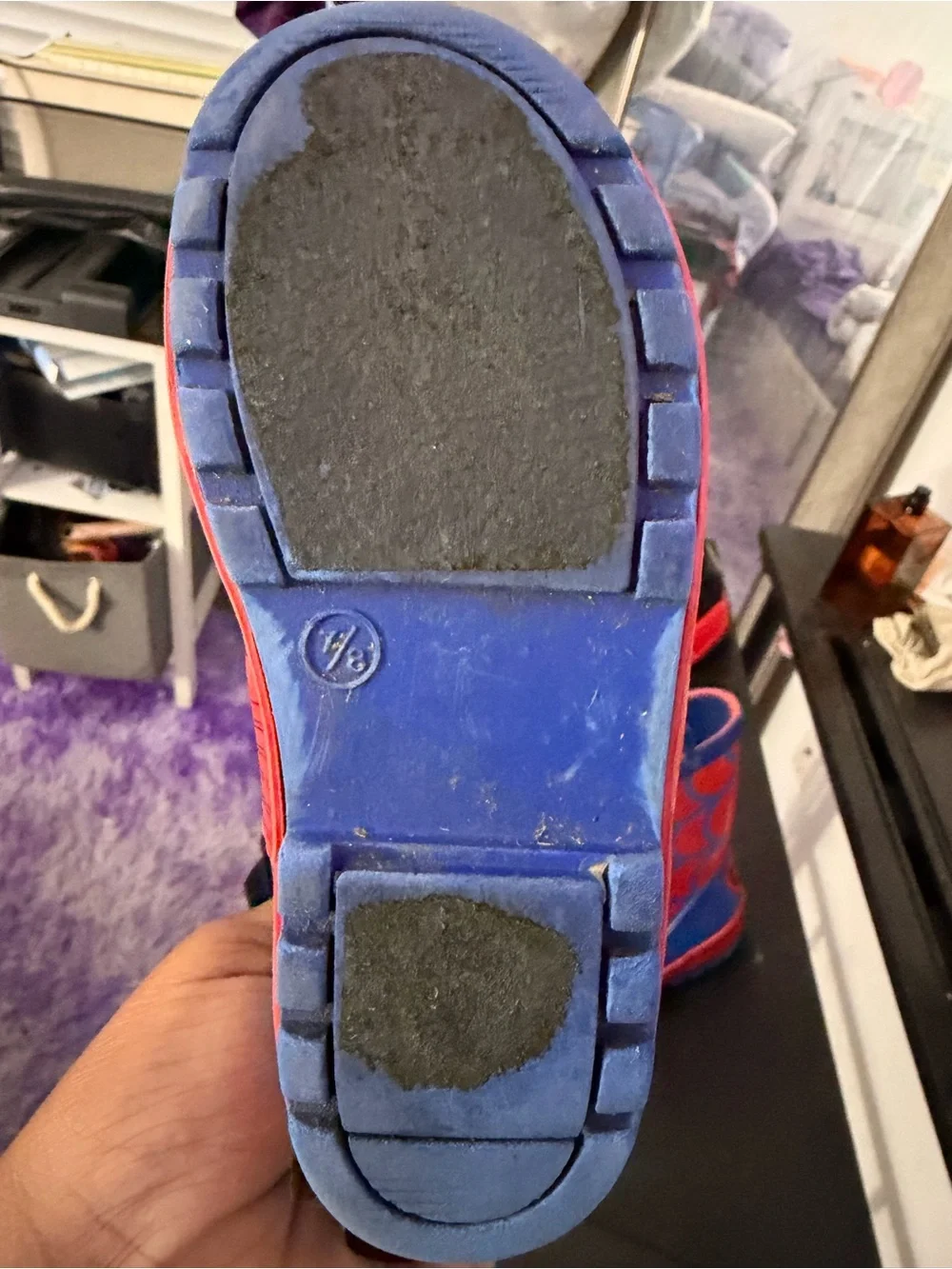 Marvel Kids Spider-Man Blue and Red Rain Boots